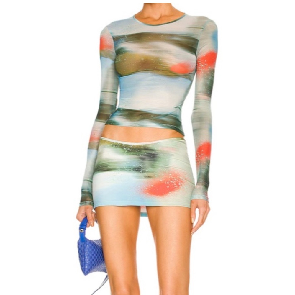 Miaou power mesh skirt & top